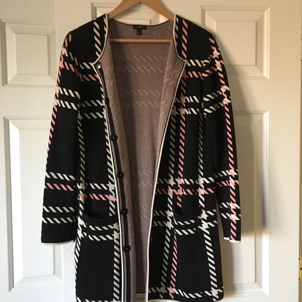 Talbots sweater coat.